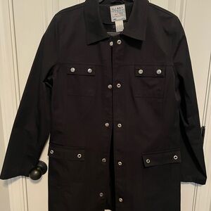 Old Navy Black Raincoat/ Trenchcoat